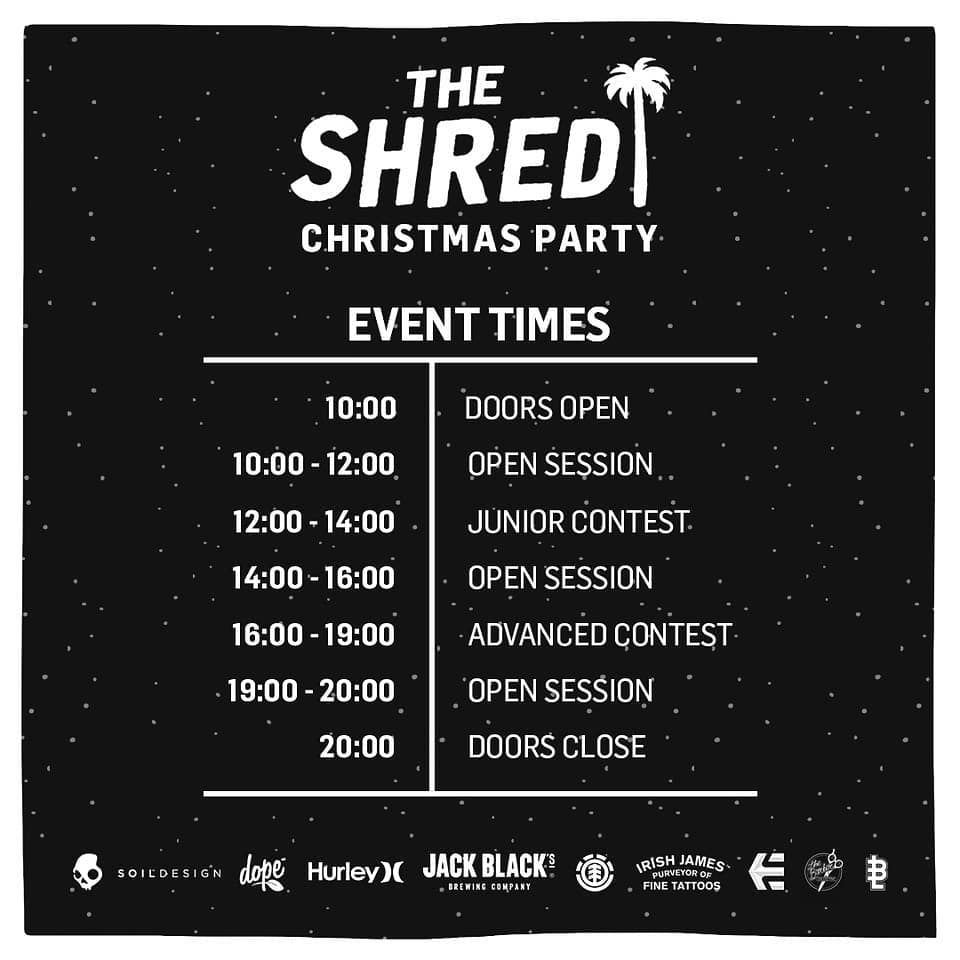 Here are our event times...