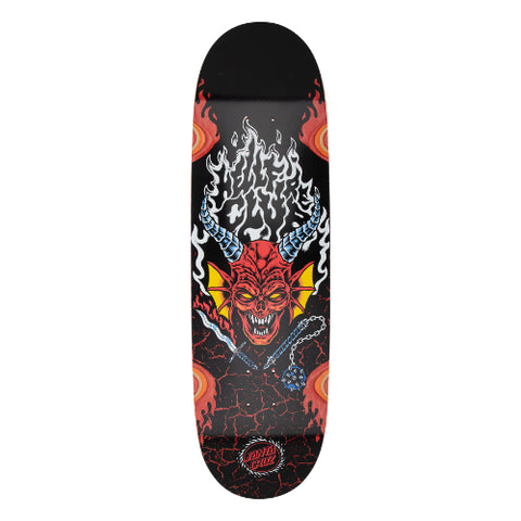 Santa Cruz Skateboards Stranger Things Hellfire Flames Skateboard Deck – 9.0”