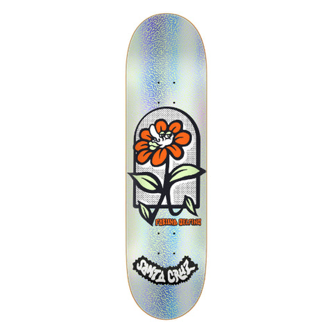 Santa Cruz Skateboards Delfino Flower Skateboard Deck – 8.0”