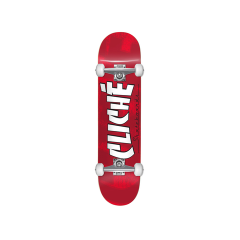 Cliché Skateboards Banco Red Complete Skateboard – 7.0”